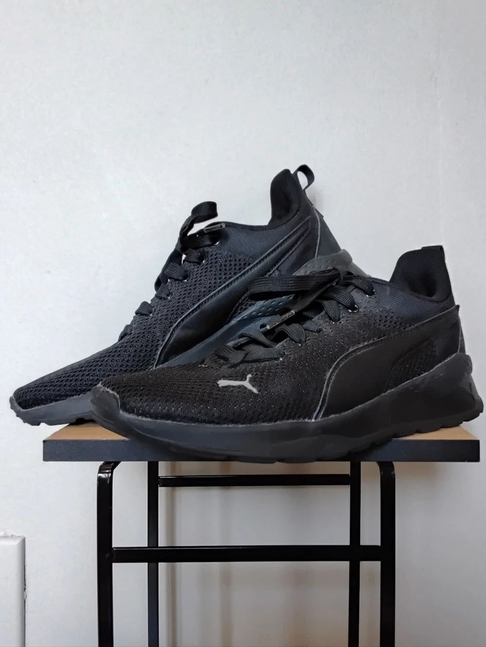 Puma Black Mesh & Synthetic Running Shoes – Size 6C EUC - Picture 2 of 12